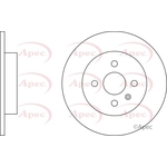 Apec Red Solid Brake Disc (DSK2352)