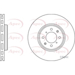 Apec Red Vented Brake Disc (DSK2357)