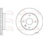 Apec Red Vented Brake Disc (DSK2364)
