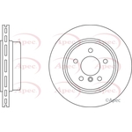 Apec Red Vented Brake Disc (DSK2368) Fits: BMW