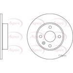 Apec Red Solid Brake Disc (DSK2390)
