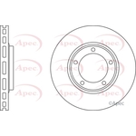 Apec Red Vented Brake Disc (DSK2406)