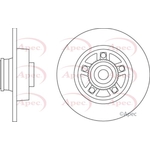 Apec Red Solid Brake Disc (DSK2457)