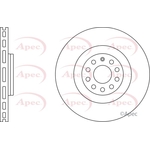 Apec Red Vented Brake Disc (DSK2473)