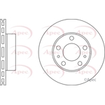 Apec Red Vented Brake Disc (DSK2479)