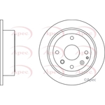 Apec Red Solid Brake Disc (DSK2485)