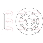 Apec Red Solid Brake Disc (DSK2491)