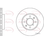 Apec Red Vented Brake Disc (DSK2505) Fits: Suzuki
