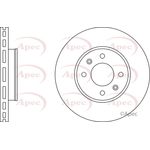 Apec Red Vented Brake Disc (DSK2511)