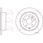 Apec Red Solid Brake Disc (DSK2520) Fits: Land Rover