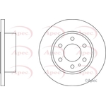 Apec Red Solid Brake Disc (DSK2533) Fits: Iveco