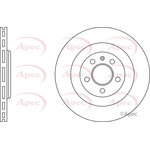 Apec Red Vented Brake Disc (DSK2542)