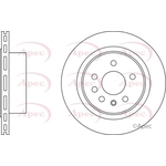 Apec Red Vented Brake Disc (DSK2563)