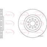 Apec Red Vented Brake Disc (DSK2584)