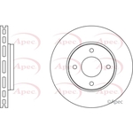 Apec Red Vented Brake Disc (DSK2588)