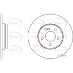 Apec Red Solid Brake Disc (DSK2591) Fits: Mercedes