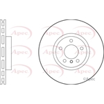 Apec Red Vented Brake Disc (DSK2600) Fits: BMW