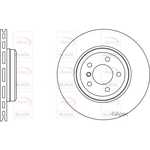 Apec Black Vented Two-Piece Brake Disc (DSK2607B) Fits: BMW Rear Axle