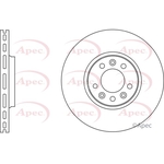 Apec Red Vented Brake Disc (DSK2611)
