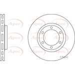Apec Red Vented Brake Disc (DSK2619) Fits: Mitsubishi