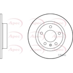 Apec Red Solid Brake Disc (DSK2620)