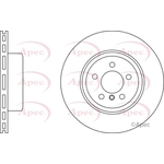 Apec Red Vented Brake Disc (DSK2622) Fits: BMW