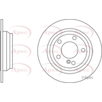 Apec Red Solid Brake Disc (DSK2658) Fits: Mercedes