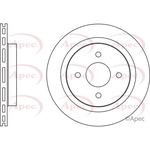 Apec Red Vented Brake Disc (DSK2671) Fits: Ford