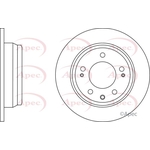 Apec Red Solid Brake Disc (DSK2672)
