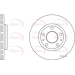 Apec Red Vented Brake Disc (DSK2676)