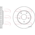 Apec Red Vented Brake Disc (DSK2686) Fits: Chrysler