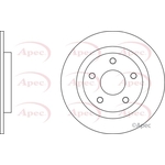 Apec Red Solid Brake Disc (DSK2687)