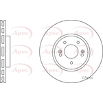 Apec Red Vented Brake Disc (DSK2693) Fits: Hyundai