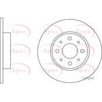 Apec Red Solid Brake Disc (DSK2695) Fits: Alfa Romeo