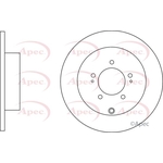 Apec Red Solid Brake Disc (DSK2697)