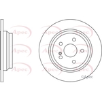 Apec Red Solid Brake Disc (DSK2703) Fits: Mercedes