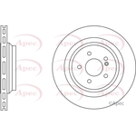 Apec Red Vented Brake Disc (DSK2704) Fits: Mercedes