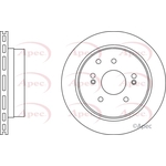Apec Red Vented Brake Disc (DSK2710) Fits: Ssangyong