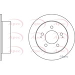 Apec Red Solid Brake Disc (DSK2712) Fits: Ssangyong