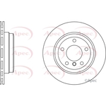 Apec Red Vented Brake Disc (DSK2715) Fits: BMW