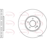 Apec Red Vented Brake Disc (DSK2725)