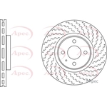 Apec Brake Disc (DSK2727)
