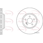 Apec Red Vented Brake Disc (DSK2738) Fits: Mercedes