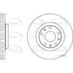Apec Red Vented Brake Disc (DSK2746) Fits: Cadillac