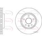 Apec Red Vented Brake Disc (DSK2753)