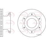 Apec Red Vented Brake Disc (DSK2760) Fits: Mercedes