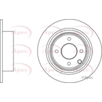 Apec Red Solid Brake Disc (DSK2769) Fits: Nissan