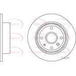 Apec Red Solid Brake Disc (DSK2783) Fits: Chevrolet
