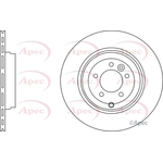 Apec Red Vented Brake Disc (DSK2819) Fits: Land Rover