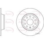 Apec Red Solid Brake Disc (DSK2820)